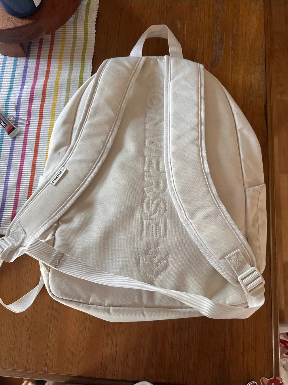 Converse Cream Canvas Backpack